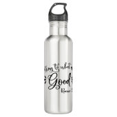 Bibelverse - Römer 12:9 Edelstahlflasche (Vorderseite)