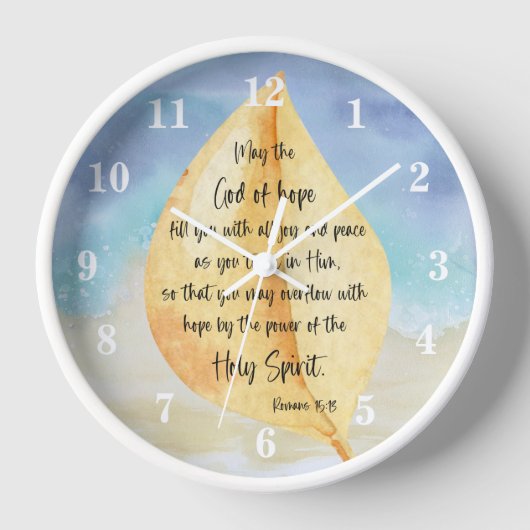 Bibelverse Römer Wall Clock Uhr (Vorderseite)