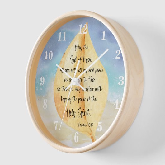 Bibelverse Römer Wall Clock Uhr (Winkel)