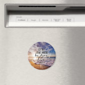 Bibelverse Round Magnet (In Situ (Geschirrspüler))