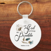 Bibelverse Runder Schlüsselanhänger (Vorderseite)