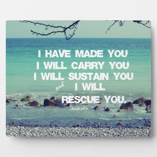 Bibelverse-Schrift Fotoplatte (Vorderseite)