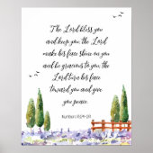 Bibelverse - Segen: Das Himmelsschriftposter Poster (Vorne)