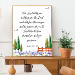 Bibelverse - Segen: Das Himmelsschriftposter Poster