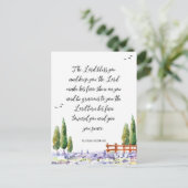 Bibelverse - Segen: Die Lord-Schrift Postkarte (Stehend Vorderseite)