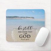 Bibelverse sei still und weiß, dass ich Gott Mouse Mousepad (Mit Mouse)