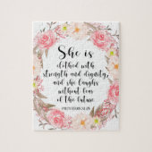 Bibelverse-Sprichwörter für die Blumenschrift Puzzle (Vertikal)