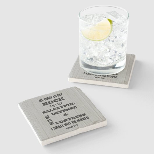 Bibelverse Steinuntersetzer (Seitenansicht)