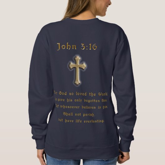 Bibelverse Sweatshirt (Rückseite)