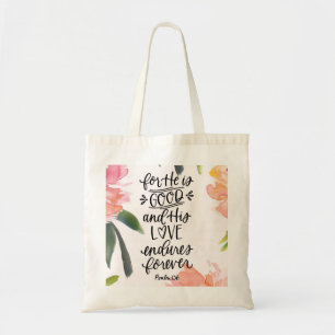 Bibelverse-Tasche - denn er ist gut Tragetasche