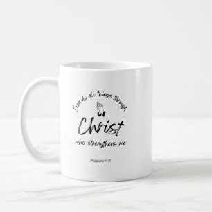 Bibelverse Tasse - Christus stärkt mich