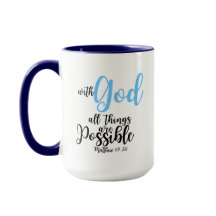 Bibelverse-Tasse - Matthew 19:26