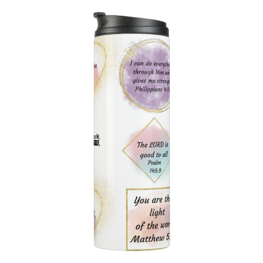 Bibelverse Thermosbecher (Nach rechts gedreht)