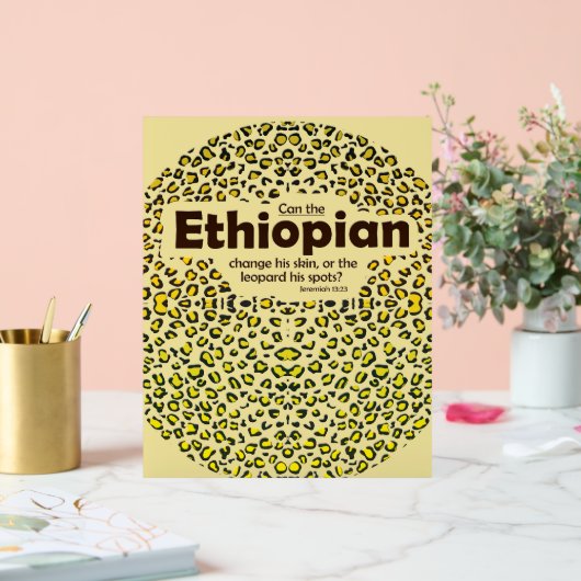 Bibelverse über Äthiopien Acrylschild (Hochzeit)