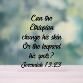 Bibelverse über Äthiopien Acrylschild (Neutral)