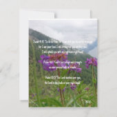 Bibelverse über Gottes Schutz Einladung (Rückseite)