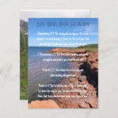 Bibelverse über Gottes Schutz Einladung (Vorne/Hinten)