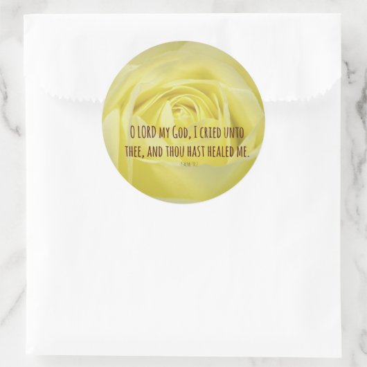 Bibelverse über Heilung Runder Aufkleber (Tasche)
