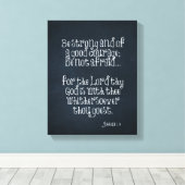 Bibelverse über Stärke und Mut Joshua 1,9 Leinwanddruck (Insitu (Holzboden))