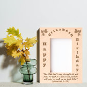 Bibelverse und einfache vertikale Texte zum Geburt Geätzte Rahmen