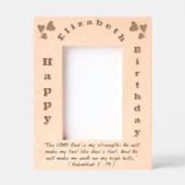 Bibelverse und einfache vertikale Texte zum Geburt Geätzte Rahmen (Vorderseite)