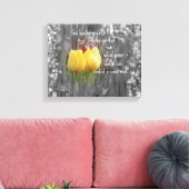 Bibelverse und Tulips Leinwanddruck (Insitu (Wohnzimmer))