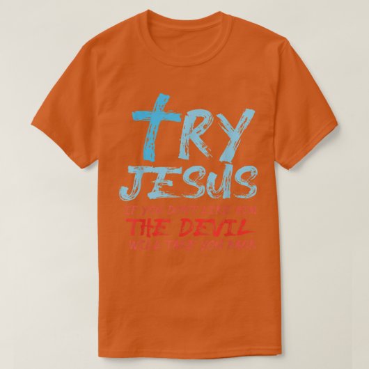 Bibelverse Versuch Jesus-Gott-T - Shirt (Design vorne)