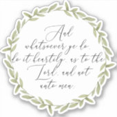 Bibelverse - Vinyl Cut Sticker KJV (Vorderseite)