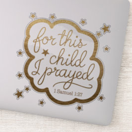 Bibelverse von 1 Samuel 1:27 Aufkleber