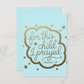 Bibelverse von 1 Samuel 1:27 Einladung (Vorne/Hinten)