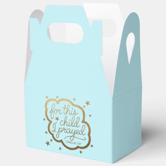 Bibelverse von 1 Samuel 1:27 Gefälligkeitsbox Geschenkschachtel (Offen)