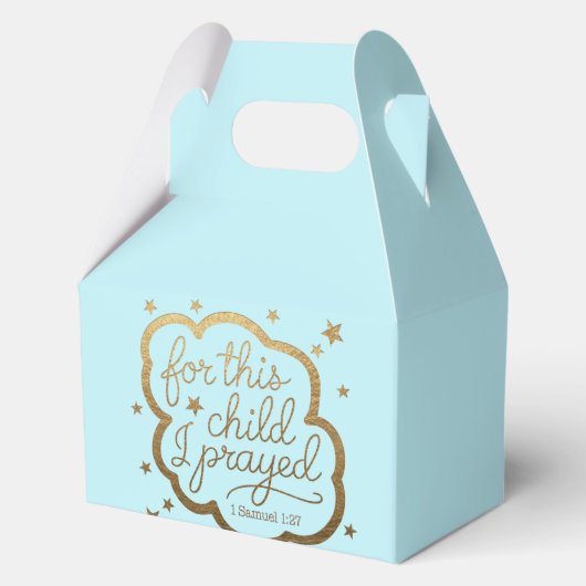 Bibelverse von 1 Samuel 1:27 Gefälligkeitsbox Geschenkschachtel (Rückseite)