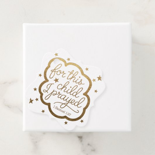 Bibelverse von 1 Samuel 1:27 Geschenkanhänger (Beispiel)