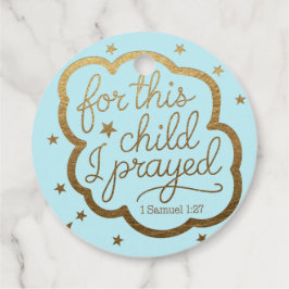 Bibelverse von 1 Samuel 1:27 Geschenkanhänger