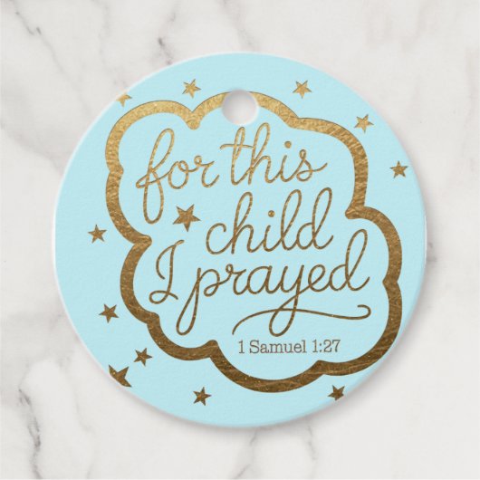 Bibelverse von 1 Samuel 1:27 Geschenkanhänger (Vorderseite)