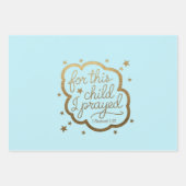 Bibelverse von 1 Samuel 1:27 Geschenkpapier Set (Vorderseite 2)