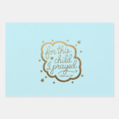 Bibelverse von 1 Samuel 1:27 Geschenkpapier Set (Vorderseite)