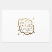 Bibelverse von 1 Samuel 1:27 Geschenkpapier Set (Vorderseite)