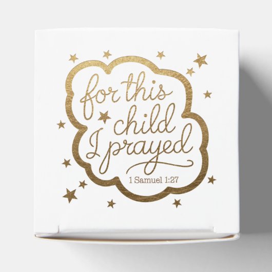 Bibelverse von 1 Samuel 1:27 Geschenkschachtel (Oben)