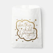 Bibelverse von 1 Samuel 1:27 Geschenktütchen (Vorderseite)