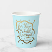 Bibelverse von 1 Samuel 1:27 Pappbecher (Rückseite)