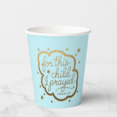 Bibelverse von 1 Samuel 1:27 Pappbecher (Vorderseite)