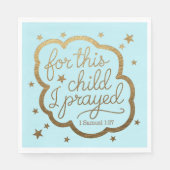 Bibelverse von 1 Samuel 1:27 Serviette (Vorderseite)