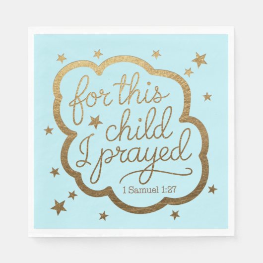 Bibelverse von 1 Samuel 1:27 Serviette (Vorderseite)