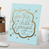 Bibelverse von 1 Samuel 1:27 Sockelschild (In Situ)