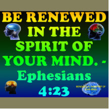 Bibelverse von Ephesians 4:23.