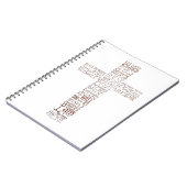 Bibelverse von John 14 Copper letters Notebook Notizblock (Linke Seite)
