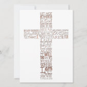 Bibelverse von John 14 Copper Memorial Service Einladung (Vorderseite)