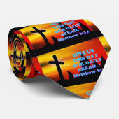 Bibelverse von Matthew 6:11. Krawatte (Gerollt)