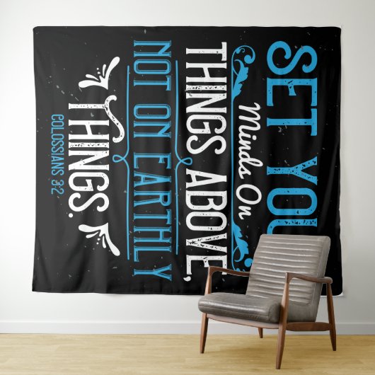 Bibelverse Wandteppich (Beispiel (Horizontal))